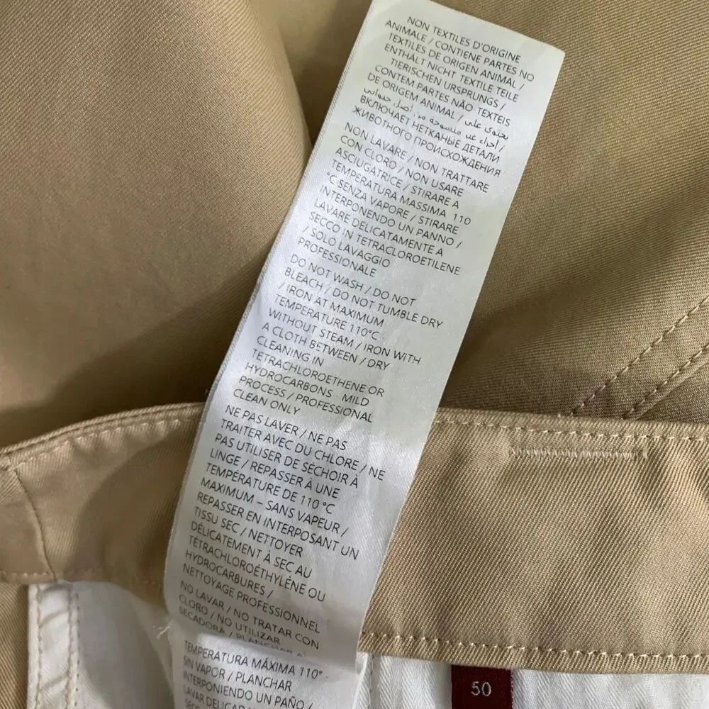 GUCCI Size 34 Khaki Cotton Zip Fly Casual Pants